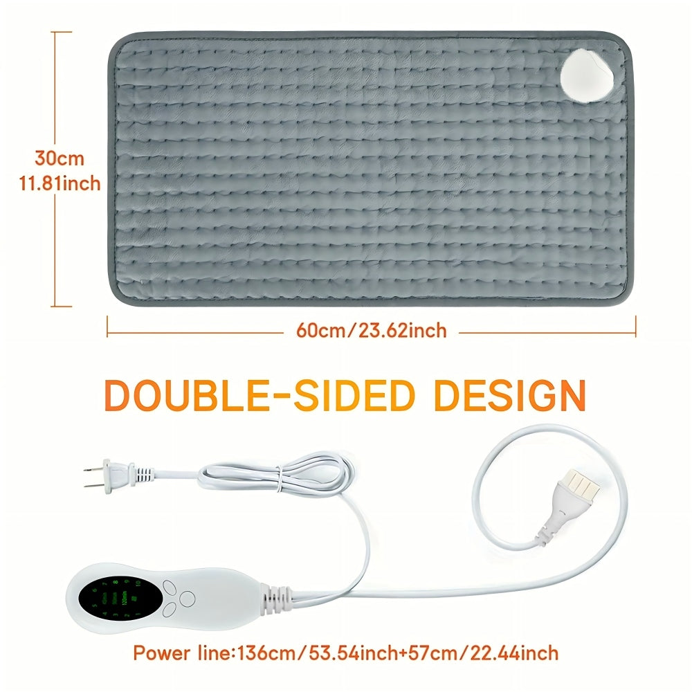 Morfone Relieves muscle aches, back discomfort, and menstrual cramps. Soft, skin-friendly heating pad, 23 inches, gray, 1 piece