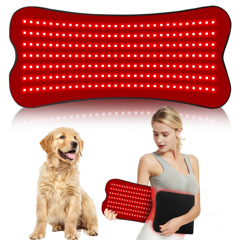 Morfone 31x14in 660nm+850nm Near Infrared Red Light Therapy Pad  210 LED High PowerTherapy Mat