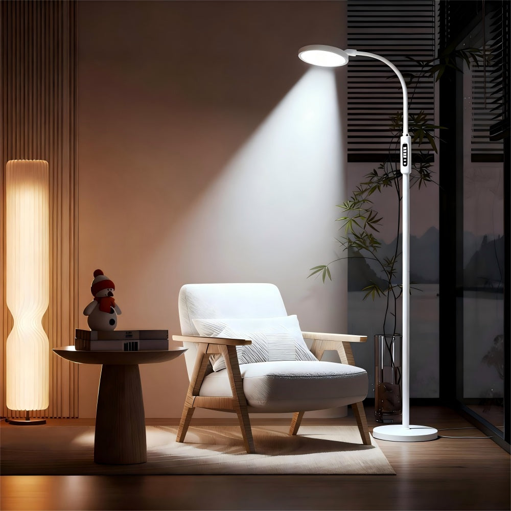 Morfone 10 Light Full Spectrum Therapy Lamp with APP Control High CRI LED Light Therapy Floor Lamp