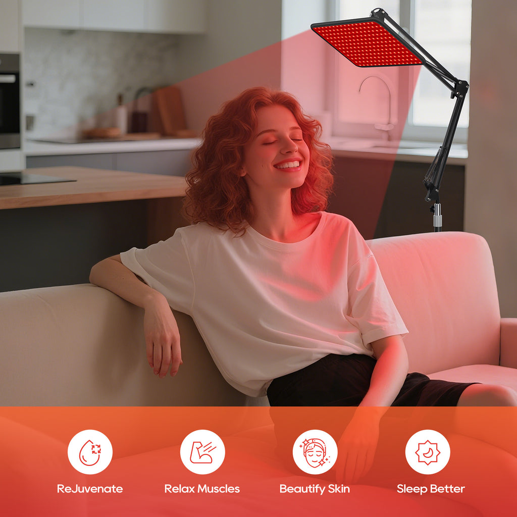 Morfone 200 LED Red Light Therapy Device with 660nm, 850nm, and 940nm Wavelengths. Ideal for body and facial care, making it the perfect gift choice