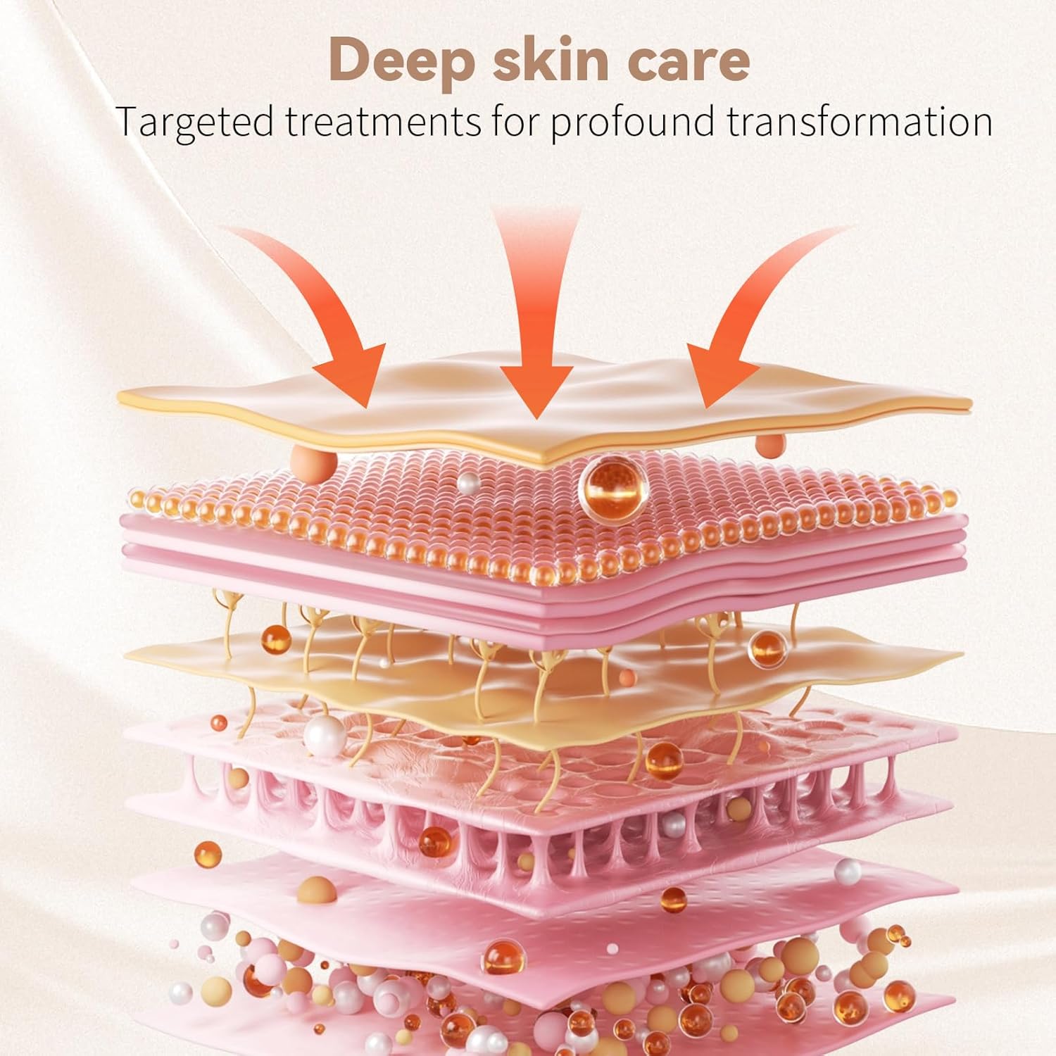 Morfone 660-850nm Wavelength Facial Mask + Neck Protector Red Light Therapy Beauty Device. 60+44 Light Beads, Rechargeable Timer Function