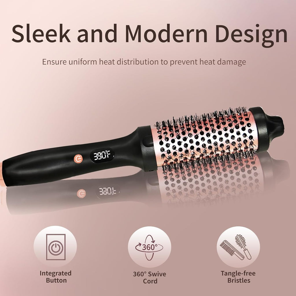 Morfone Ion Heating Curling Comb, 3 Temperature Settings, Effortlessly Create Natural Curls, Top Choice for Holiday Gifts