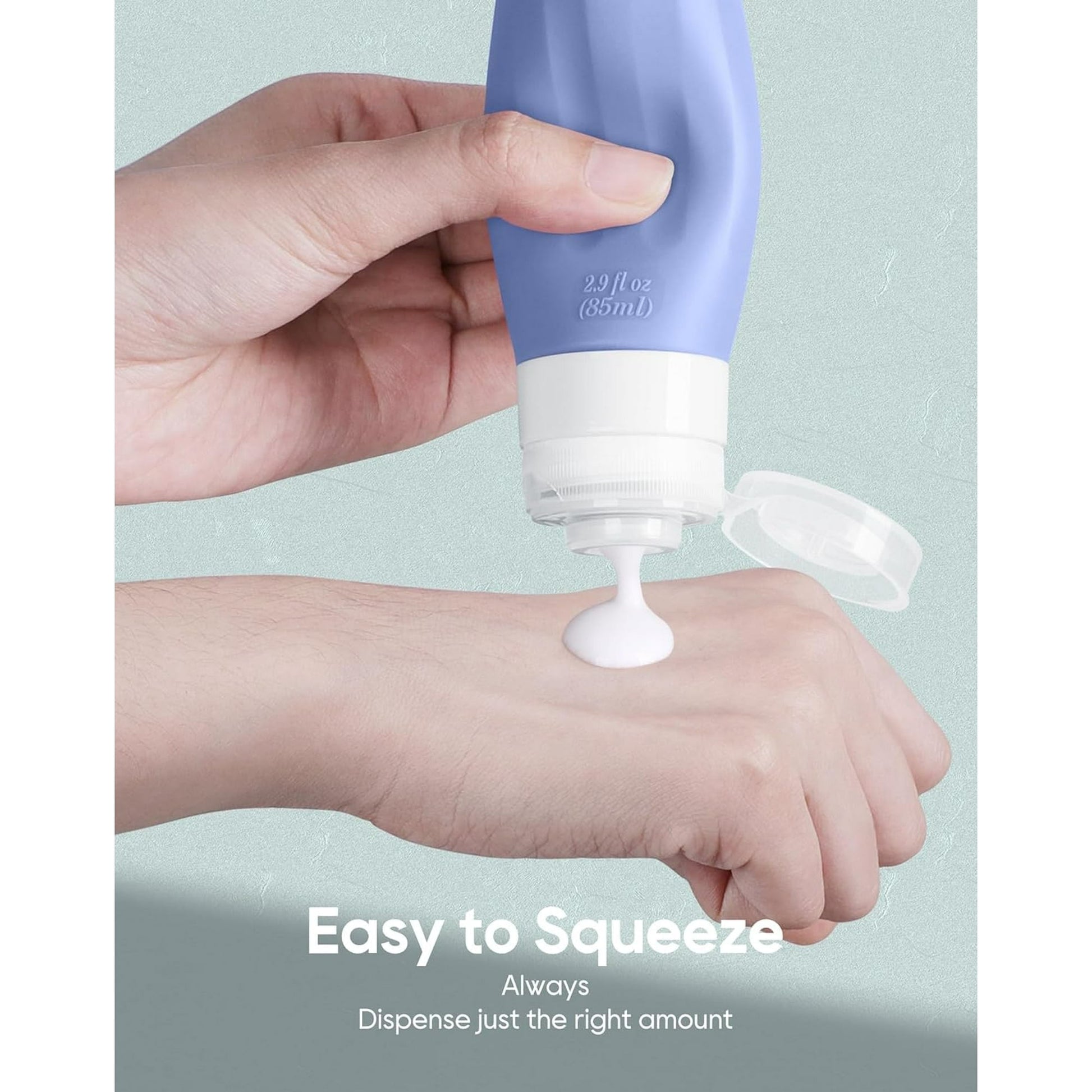 Morfone 16 Pack Silicone Travel Bottles Set for Toiletries TSA Approved Travel Containers Leakproof Squeezable Refillable Travel Accessories 2oz 3oz for Shampoo Conditioner Lotion Liquids (Blue)