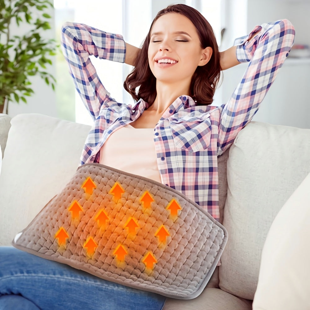 Morfone Relieves muscle aches, back discomfort, and menstrual cramps. Soft, skin-friendly heating pad, 23 inches, gray, 1 piece