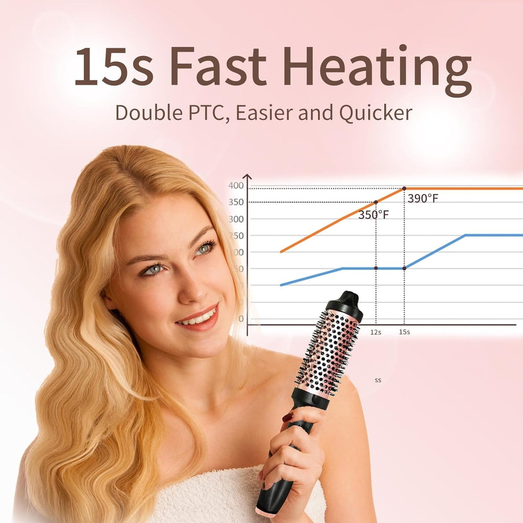 Morfone Ion Heating Curling Comb, 3 Temperature Settings, Effortlessly Create Natural Curls, Top Choice for Holiday Gifts