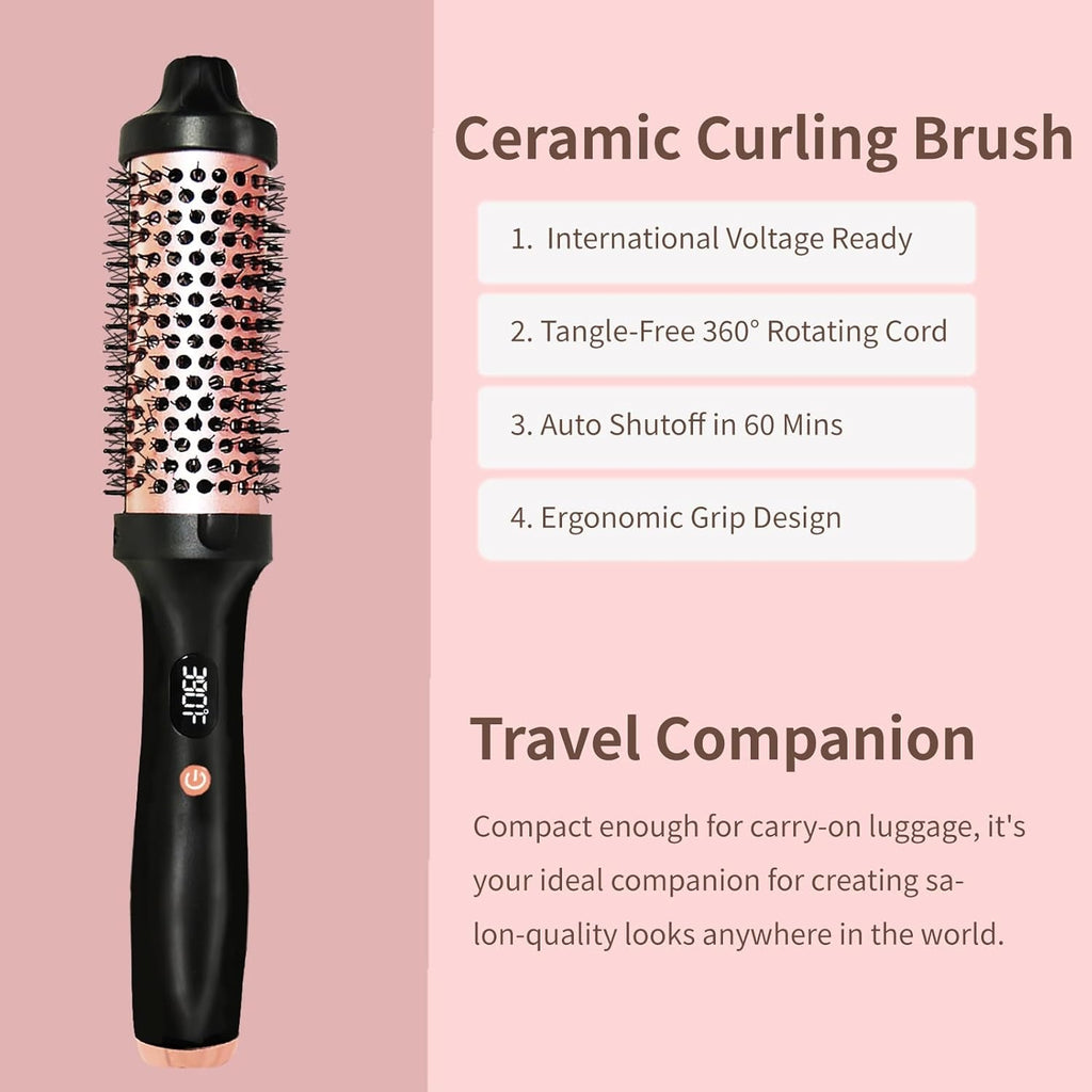 Morfone Ion Heating Curling Comb, 3 Temperature Settings, Effortlessly Create Natural Curls, Top Choice for Holiday Gifts