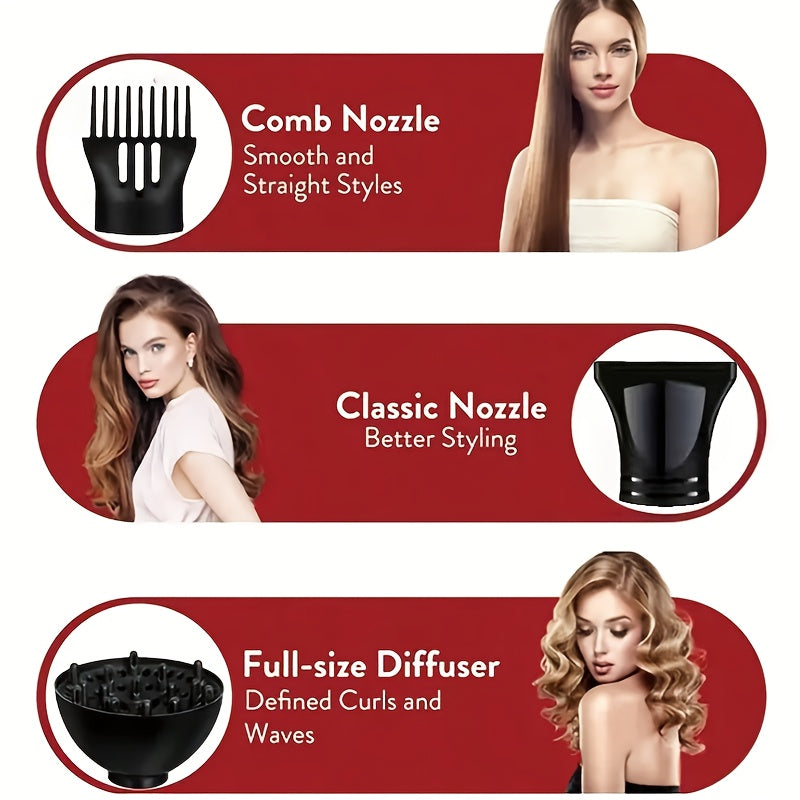 Morfone 2 Speed Hair Dryer with Accessories and Cool Air Button for Home Use