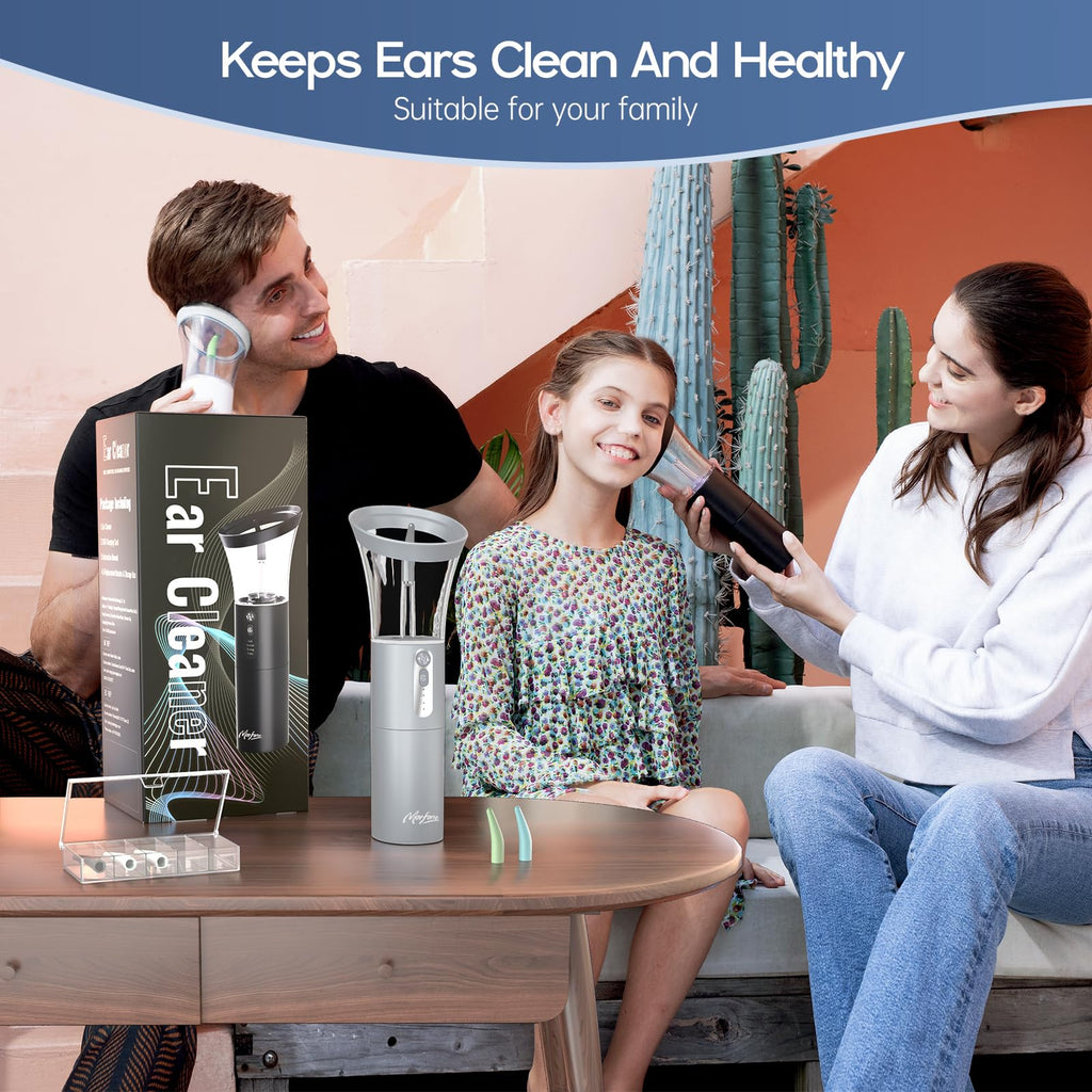 Morfone 4 in 1 Electric Ear Cleaning Kit Ear Cleaner and Ear Canal Irrigation System Perfect as a Gift