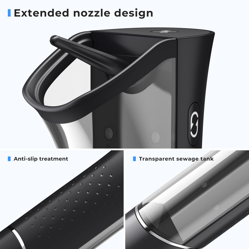Morfone Magnetic Four Nozzle Four Mode IPX6 Waterproof Rechargeable Electric Ear Canal Irrigator