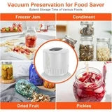 Anoak Mason Jar Vacuum Sealer,Electric Mason Jar Sealer Vacuum Sealing Kit for Canning,Vacuum Sealer for Mason Canning Jars with Can Opener,Regular and Wide Mouth Mason Jar Lids