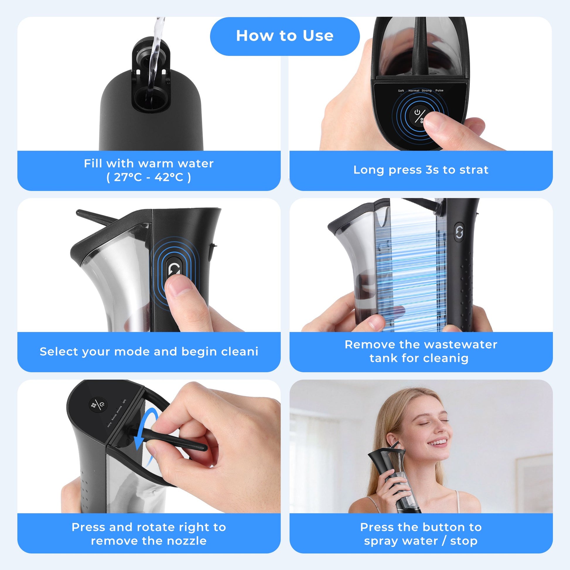 Morfone Ear Wax Removal with Magnetic Waste Tank, Electric Ear Wax Removal Tool, Ear Cleaner with Ear Irrigation Flushing System, 4 Modes, IPX6