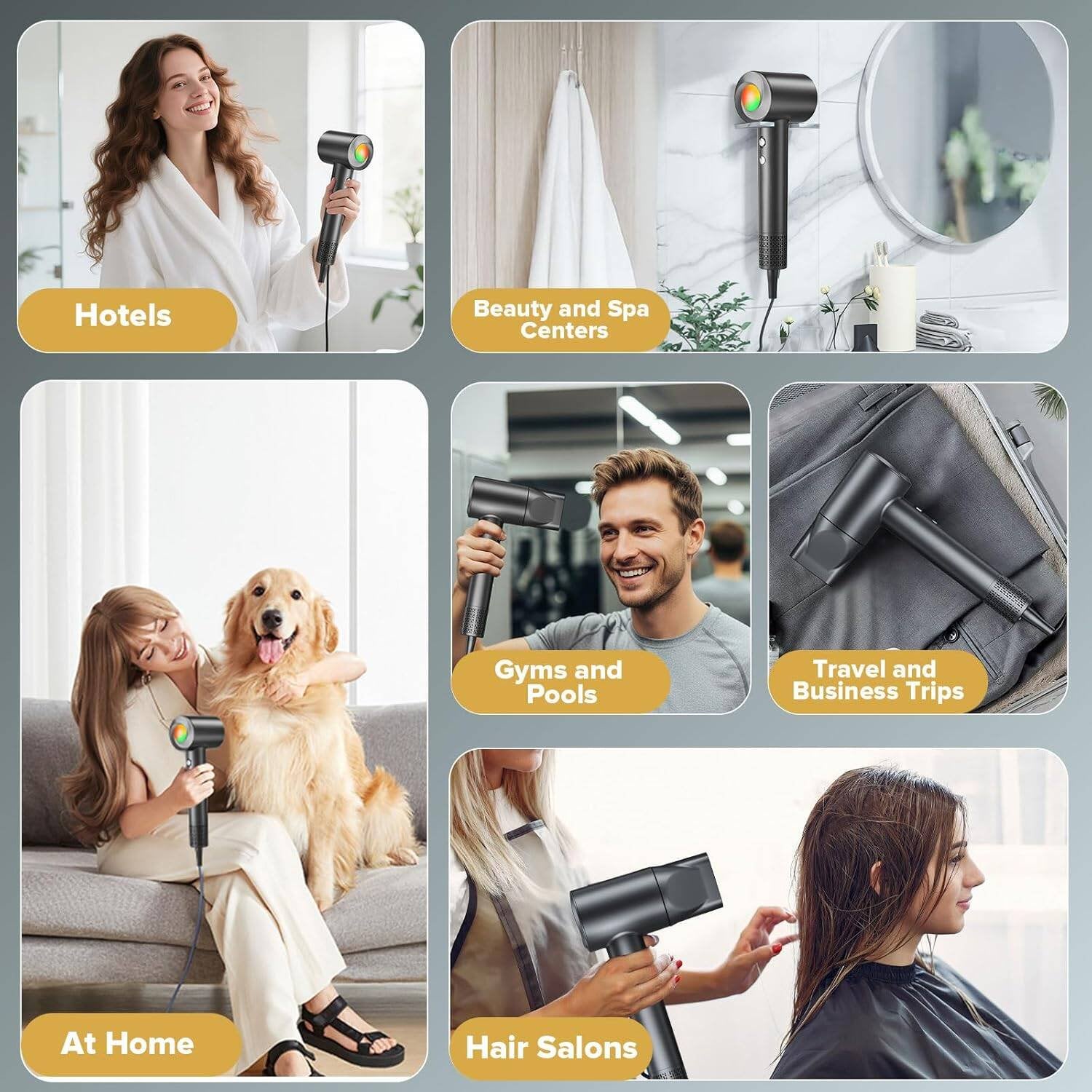 Morfone Hair Straightener Brush, Hair Straightening Iron with Built-in Comb, 10s Fast Heating & Multi Temp Settings & Anti-Scald, Perfect for Professional Salon at Home