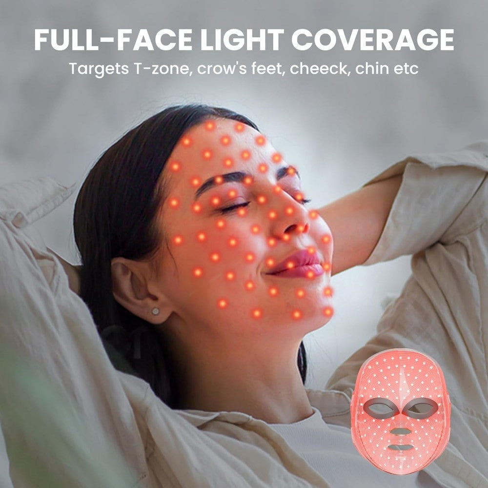 Morfone 7-Color Wireless Red Light Therapy Mask Home Skincare Beauty Device Holiday Gift