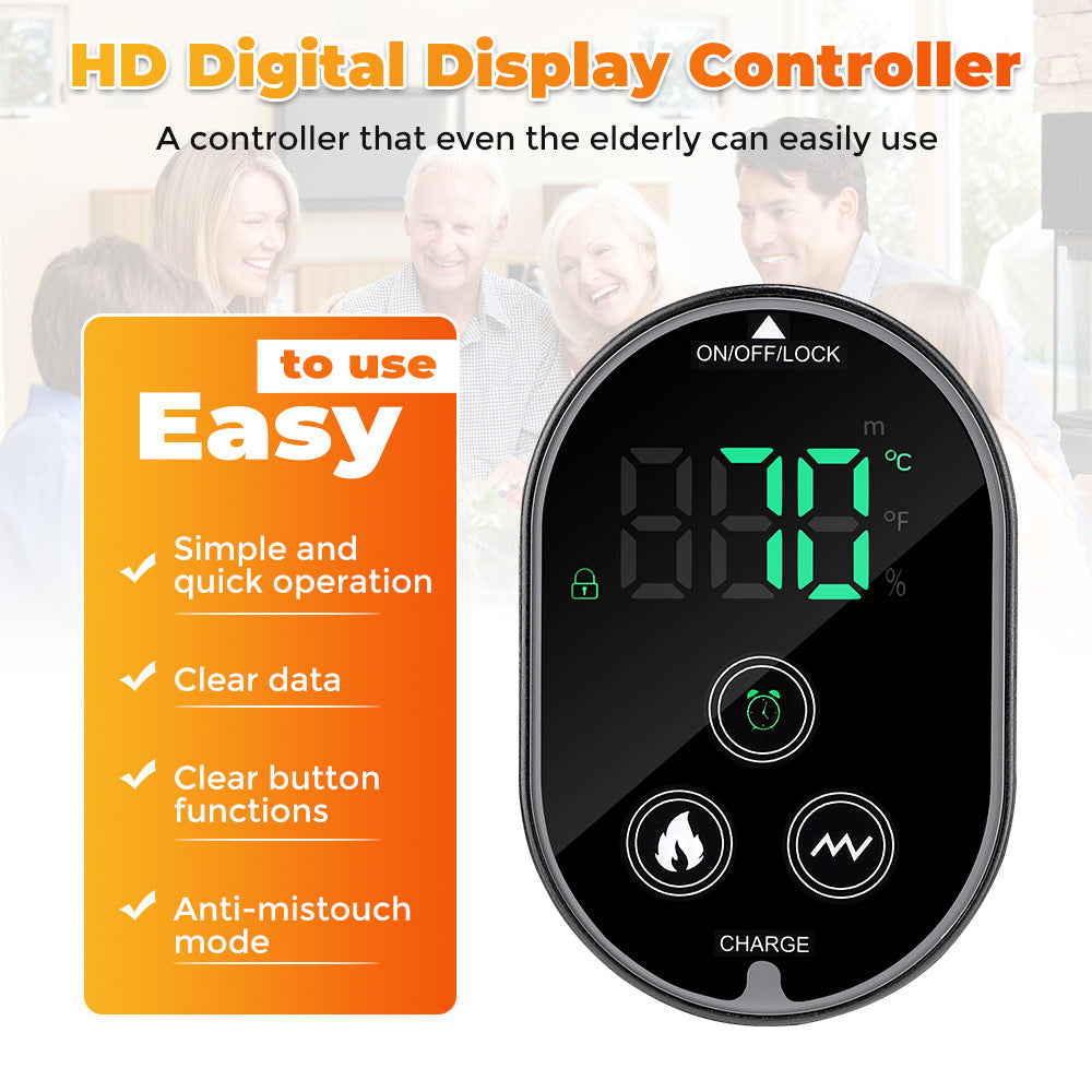 Morfone Cordless Knee Massager Heated Knee Brace with 6 Heat Levels & 3 Vibration  3 Timer