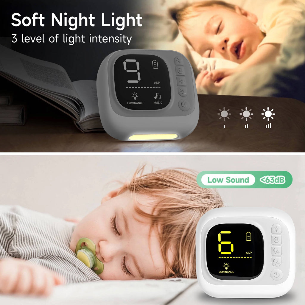 Morfone Nasal Aspirator for Baby, Hospital Grade Electric Nose Sucker with 9 Levels Suction, Automatic Nose Cleaner with 2 Silicone Tips, Night Light and Nursery Rhyme