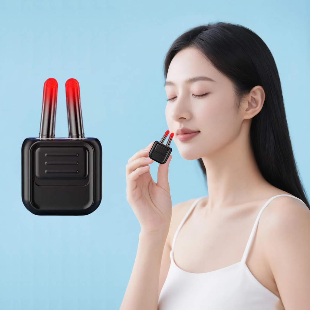 Morfone 3-Speed Portable Infrared Nasal Care Device for Relieving Nasal Congestion Caused by Allergic Rhinitis – Black