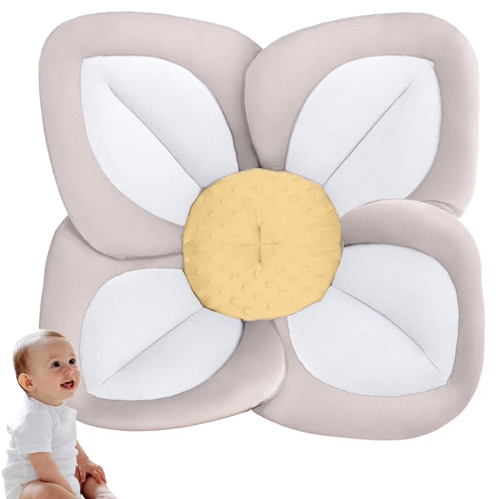 Morfone Baby Bath Seat, Baby Bathtub Pad for Newborn Infants to Toddler 0 to 6 Months and up,Gray