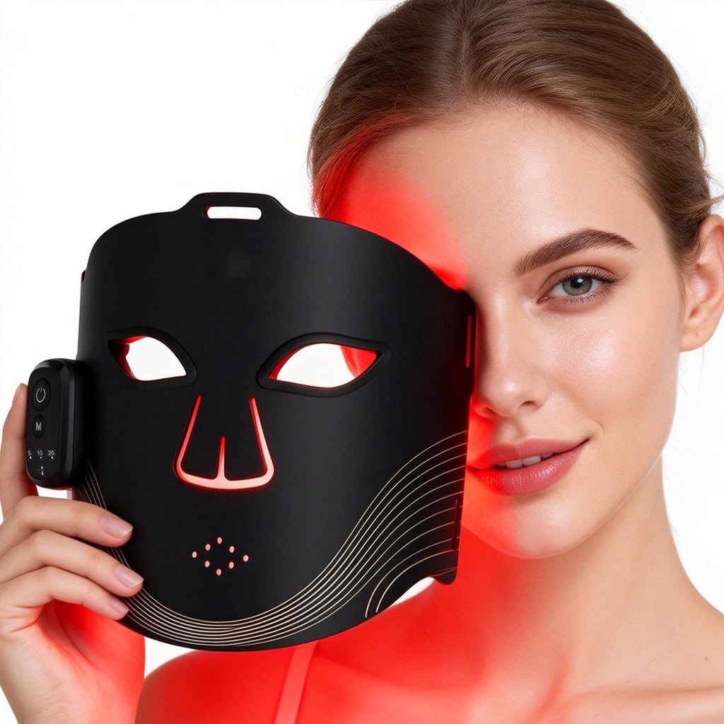 Morfone 2000mAh 660nm 850nm Red Light Therapy Device Wireless LED Face Therapy Device with Remote Control