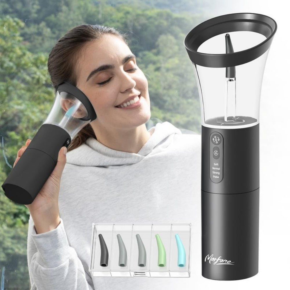 Morfone 4 Modes Electric Ear Cleaner with 5 Nozzles Ear Cleaner Ear Cleaning Kit Ear