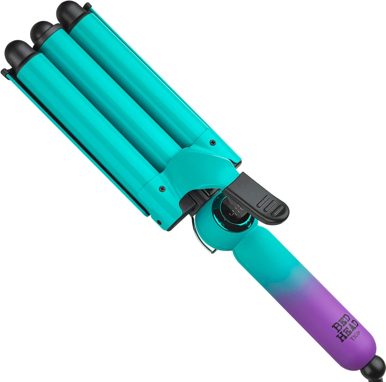Morfone 3 Jumbo Barrel Curling Iron Wand 22mm Hair Waver Temperature Adjustable Ceramic Big Waves Hair Crimper (Green)