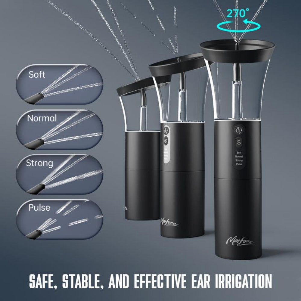 Morfone 4 Modes Electric Ear Cleaner with 5 Nozzles Ear Cleaner Ear Cleaning Kit Ear