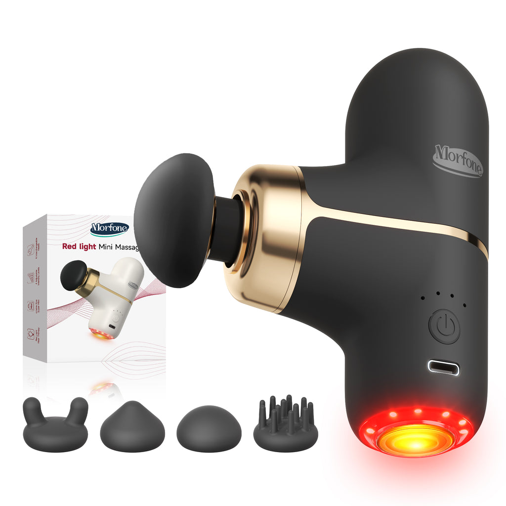Morfone Red Light Infrared Heat Therapy to Help Relieve Muscle Soreness. Red Light Heat Therapy Massager, Black