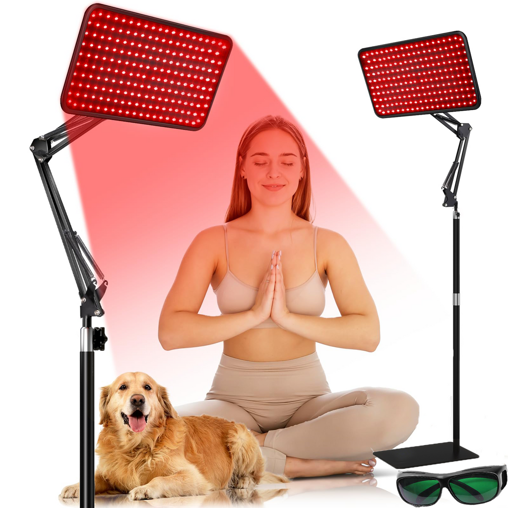 Morfone 120 or 200 light bulbs infrared red light therapy device suitable for body and face. Suitable for home use