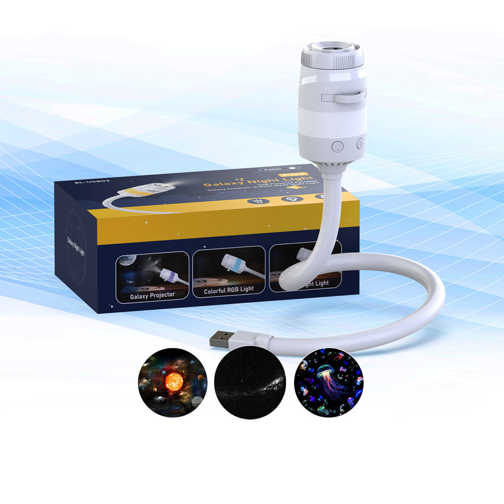 Beichen 2-in-1 Galaxy Projector Night Light, 3 Projection Films