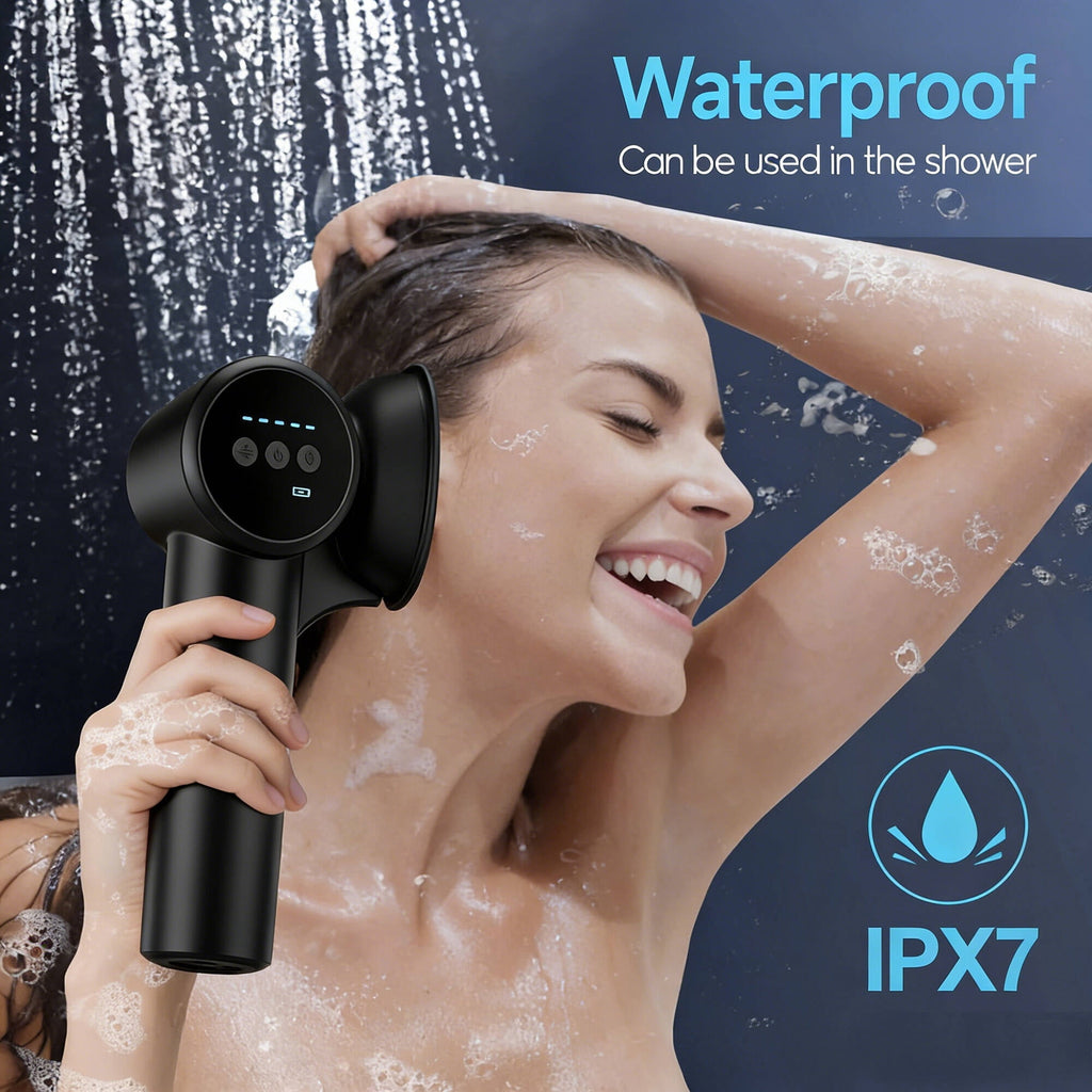 Morfone Upgraded Ear Wax Removal, 2 in 1 Cleaning & Drying Ear Cleaner, Effective Ear Cleaning Kit with One-Piece Waste Tank, Safe Ear Irrigation with 5 Pressure Settings, IPX7