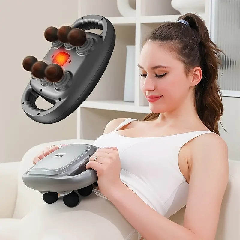 Morfone 6-Head Muscle and Fascia Massage Gun Full Body Electric Massager Relieves Muscle Soreness Perfect Gift Choice