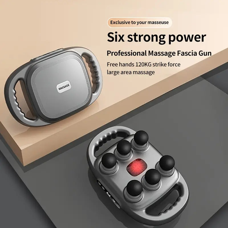 Morfone 6-Head Muscle and Fascia Massage Gun Full Body Electric Massager Relieves Muscle Soreness Perfect Gift Choice