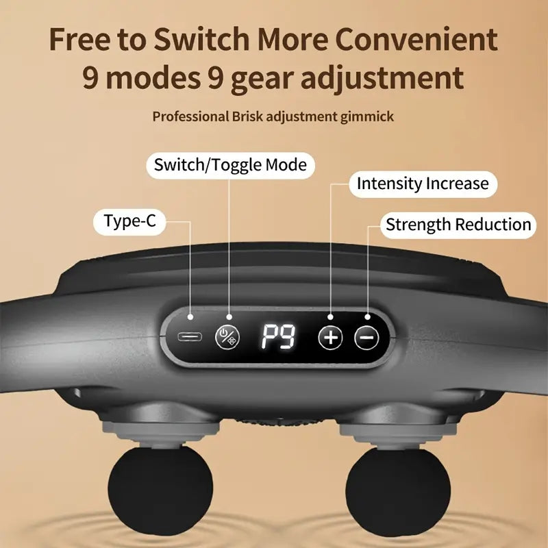 Morfone 6-Head Muscle and Fascia Massage Gun Full Body Electric Massager Relieves Muscle Soreness Perfect Gift Choice
