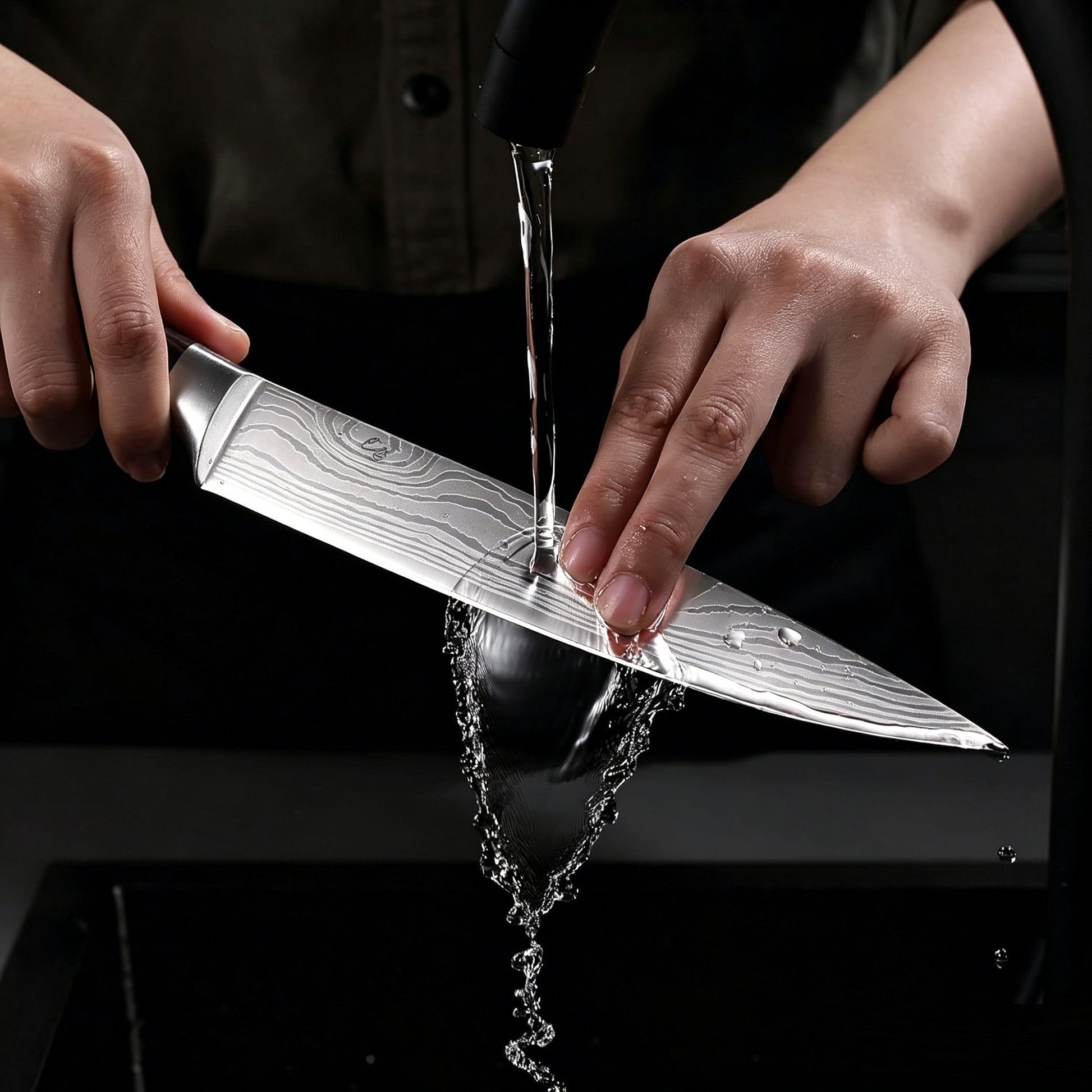 ACMETOP 8 Inch Chef Knife, High Carbon Stainless Steel Kitchen Knife, Non-slip Ultra Sharp Cooking Knives with Ergonomic Handle