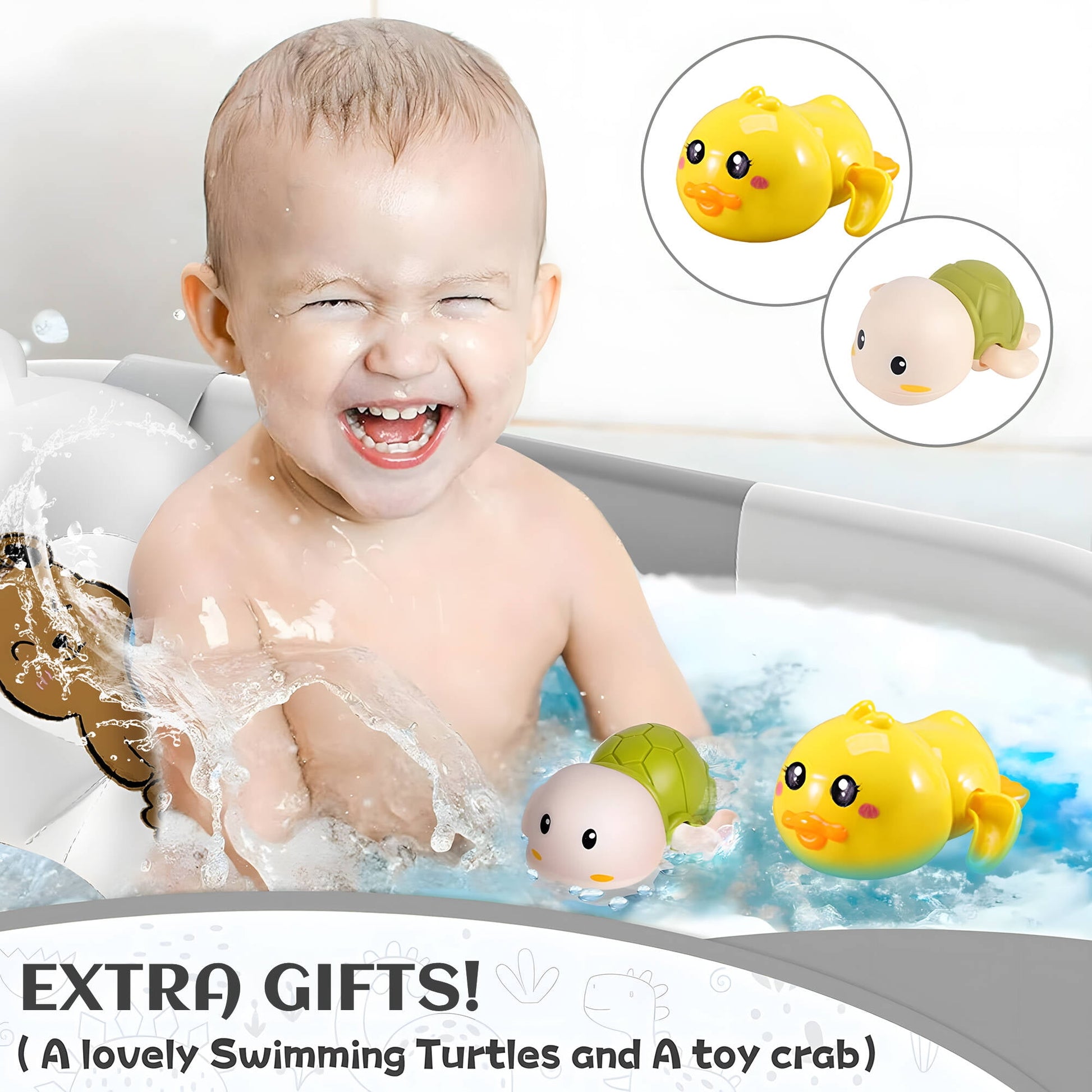 Morfone Collapsible Baby Bathtub for Newborn with Thermometer & Soft Cushion, Portable Travel Baby Tub for Infant to Toddler 0-36 Months