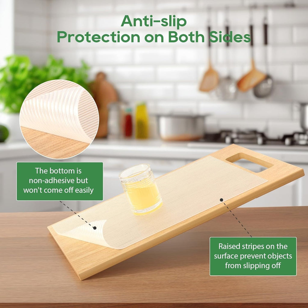 Anoak Cabinet Liner, Non Adhesive, Washable 12 Inch x 20 FT(240 Inch) Waterproof Durable Non-Slip Shelf Liner for Kitchen, Drawer, Refrigerator