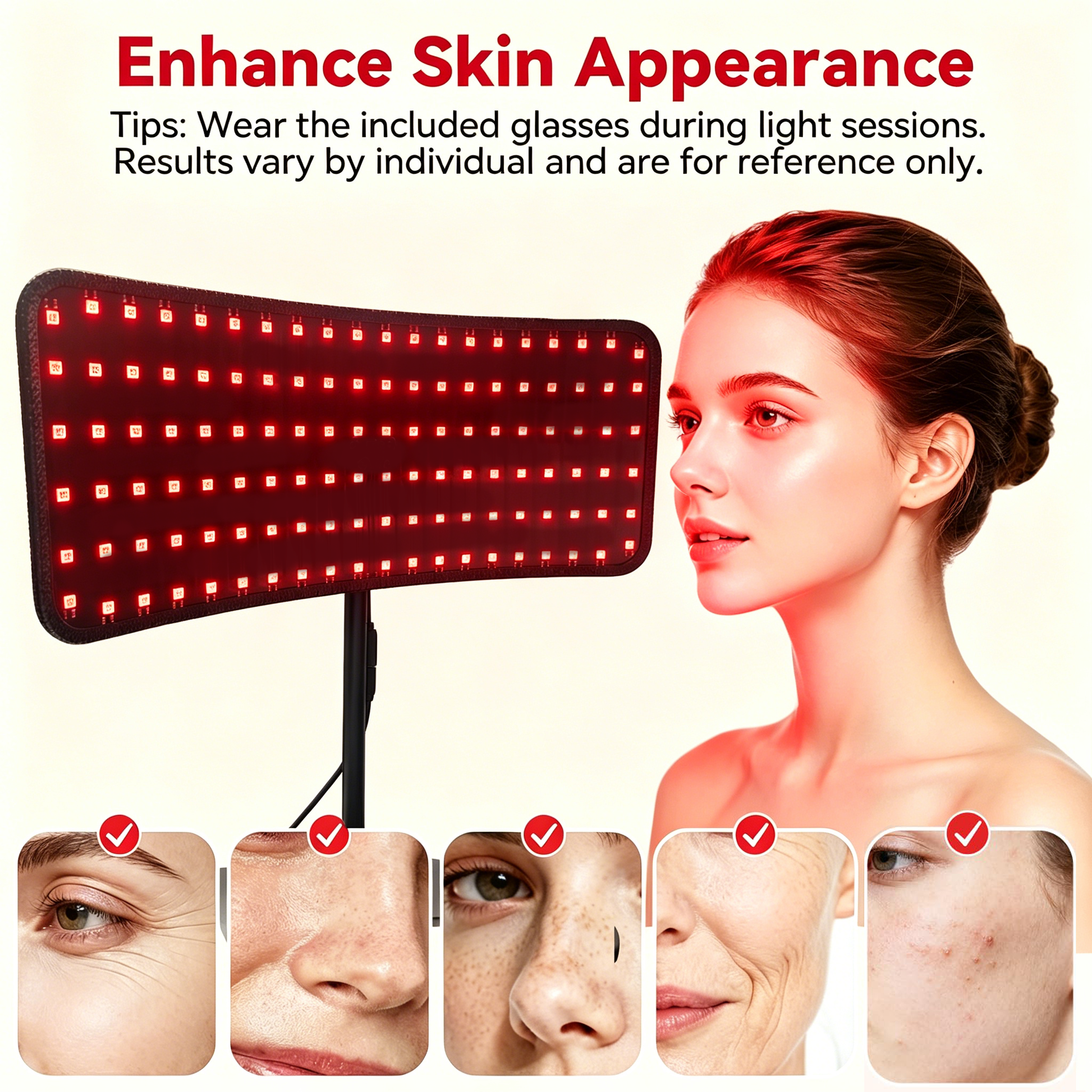 Morfone Three Wavelength Infrared Light Therapy Lamp with 5 brightness settings and a timer function