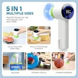 Anoak Handheld Vacuum Sealer Portable & Cordless Vacuum Sealer Kit with Vacuum Bags Powerful Suction Vacuum Pump for Food Storage and Inflatable Balls