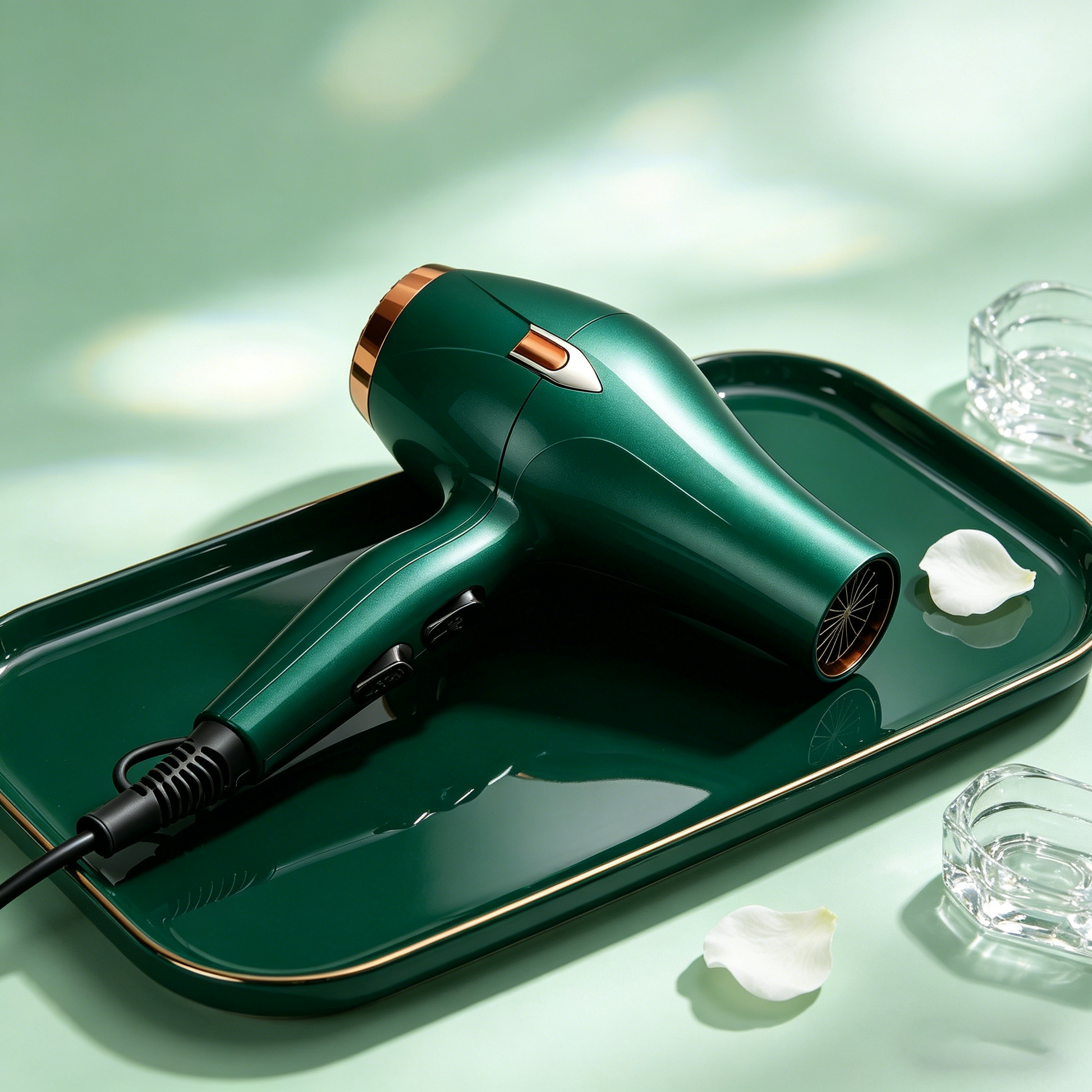 Morfone Negative Ion Hair Dryer with Diffuser and Concentrator Attachments 2 Speed and Heat Settings