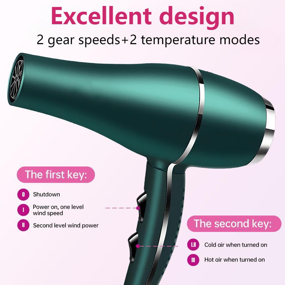 Morfone 12pcs-in-1 Hair Drying Set - Hair Dryer. Quickly dries hair - Compact and portable, suitable for the whole family - Gift set