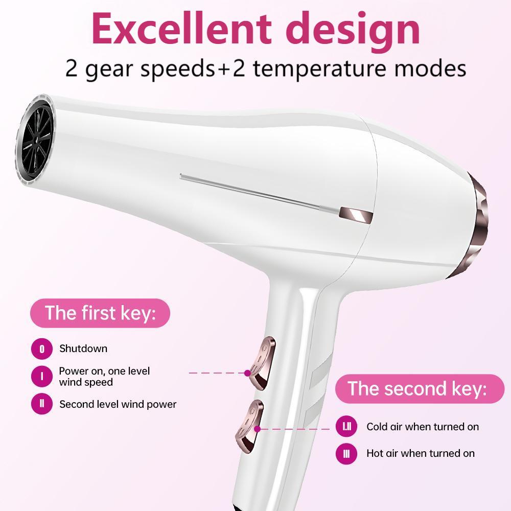 Morfone 12-in-1 Hair Styling Set Portable Quick Dry Hair Dryer for Home Use – Gift Set（White）