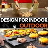 Aisutha 34PCS Griddle Accessories Kit, Flat Top Grill Accessories Set for Blackstone and Camp Chef, Grill Spatula Set with Enlarged Spatulas, Basting Cover, Scraper for Outdoor Barbecue