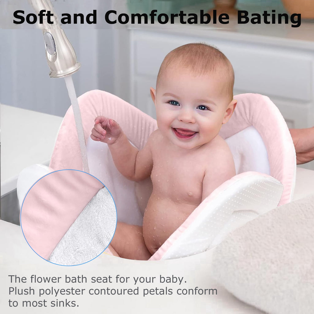 Morfone Baby Bath Seat, Baby Bathtub Pad for Newborn Infants to Toddler 0 to 6 Months and up