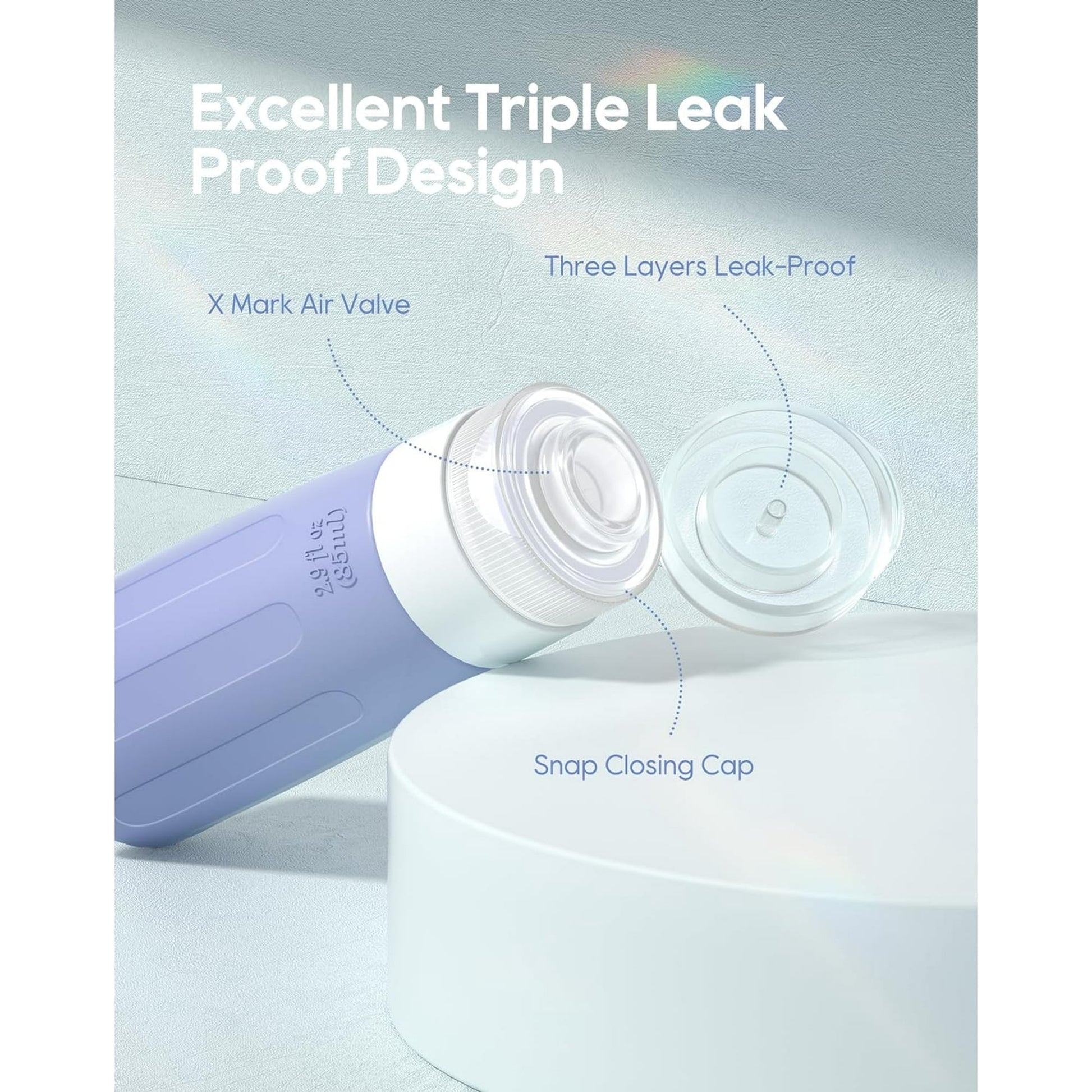 Morfone 16 Pack Silicone Travel Bottles Set for Toiletries TSA Approved Travel Containers Leakproof Squeezable Refillable Travel Accessories 2oz 3oz for Shampoo Conditioner Lotion Liquids (Blue)