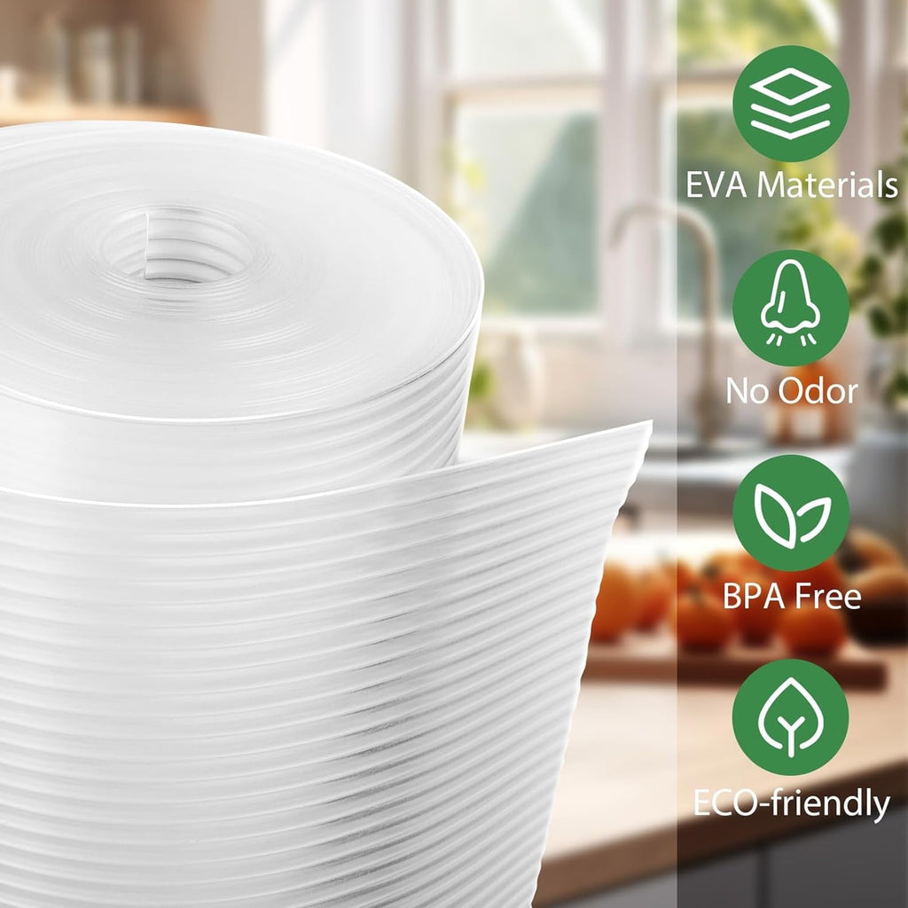 Anoak Cabinet Liner, Non Adhesive, Washable 12 Inch x 20 FT(240 Inch) Waterproof Durable Non-Slip Shelf Liner for Kitchen, Drawer, Refrigerator