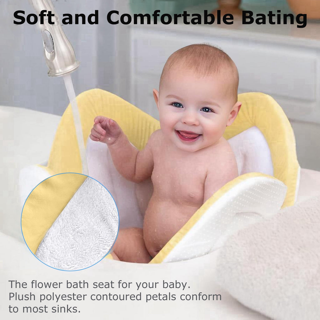 Morfone Baby Bath Seat, Baby Bathtub Pad for Newborn Infants to Toddler 0 to 6 Months and up