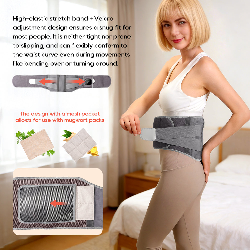 Morfone 660nm Wireless Red Light Therapy Belt. Features timer settings and three adjustable intensity levels—suitable for full-body use