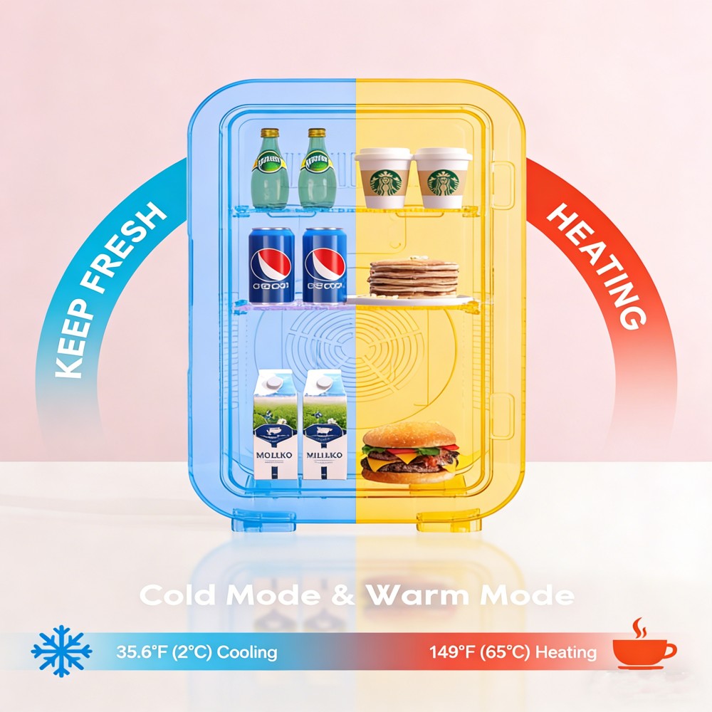 Morfone Gradient Color 6L Cooling Warming Skincare Fridge Dual Use for Summer Camping and Car