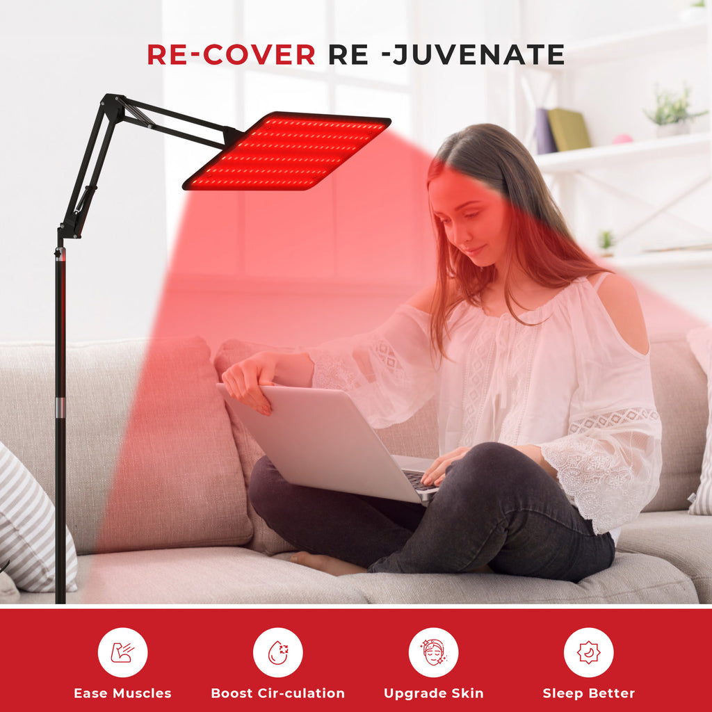 Morfone 120 LED Tri-Wavelength 660nm 850nm 940nm Red Light Therapy Lamp LED Infrared Therapy Panel