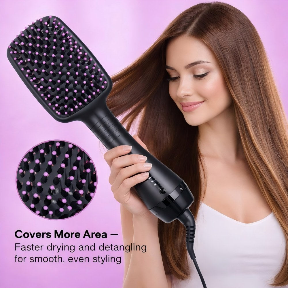 Morfone 3-in-1 Blow Dryer Comb Dries and Smoothes Hair in One Step Negative Ion Hot Air Styling Comb