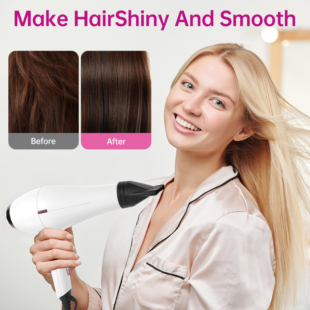 Morfone 12-in-1 Hair Styling Set Portable Quick Dry Hair Dryer for Home Use – Gift Set（White）